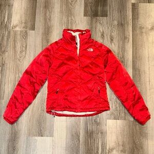 The North Face 550 Aconcagua Down Puffer Coat 1”Quilted Bright Red
